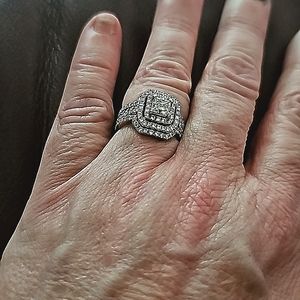 2 carrot total weight bridal set ring